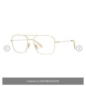 Celine unisex eyeglasses square aviator pilot style model CL50038U 55032